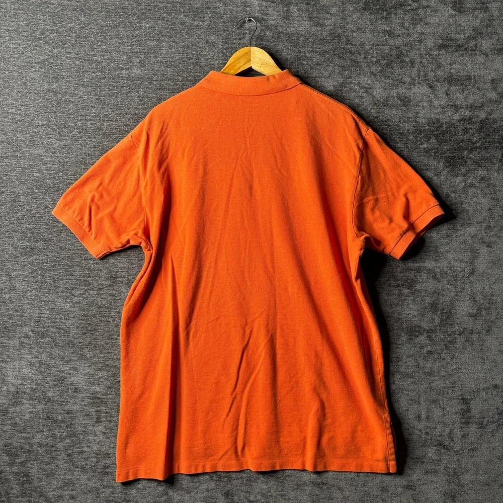 Polo Ralph Lauren Mens XL Orange Classic Fit Short Sleeve Pique Polo Shirt